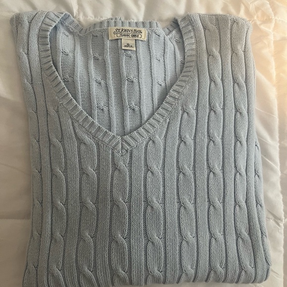 Divine Feminine Light Blue Knit Sweater XL - Picture 2 of 4